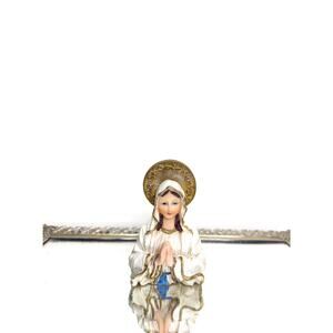 Vintage Our Lady Of Lourdes Statue , Madonna Figurine